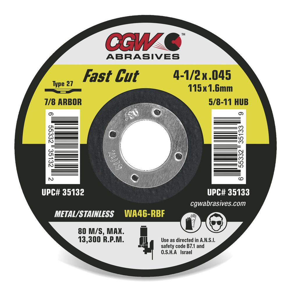 Fast Cut Wheels - Metal/Stainless Steel