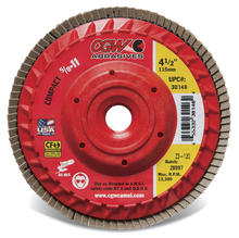 CGW Abrasives 30214 - Plastic Backing Flap Discs with Internal 5/8-11 Threads