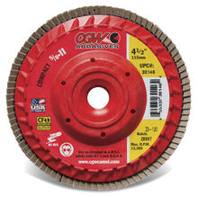 CGW Abrasives 30145 - Plastic Backing Flap Discs with Internal 5/8-11 Threads