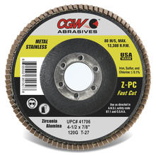 CGW Abrasives 42002 - Fast Cut Z-PC Flap Discs