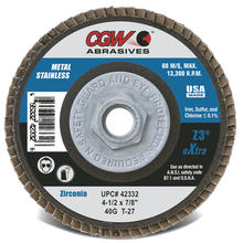 CGW Abrasives 42111 - eXtra Z3 Zirconia Flap Discs