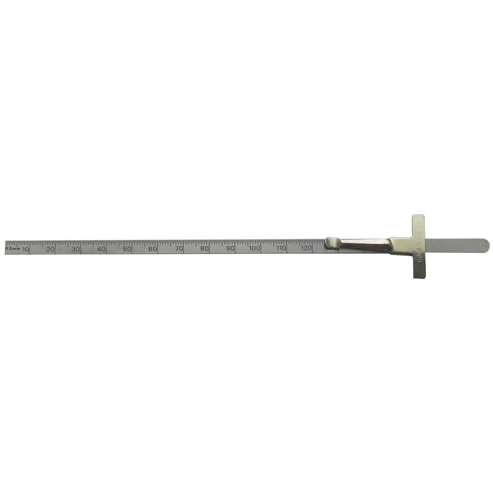 300mm 1mm & 0.5mm Depth Gauge Rule