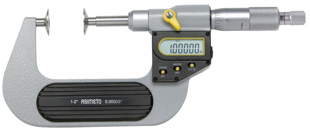 2-3&#34;/50-75mm x 0.00005&#34;/0.001mm Asimeto Digital Disc Micrometer