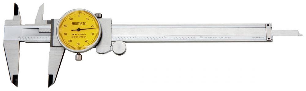 0-12 x 0.001&#34; Asimeto Dial Caliper