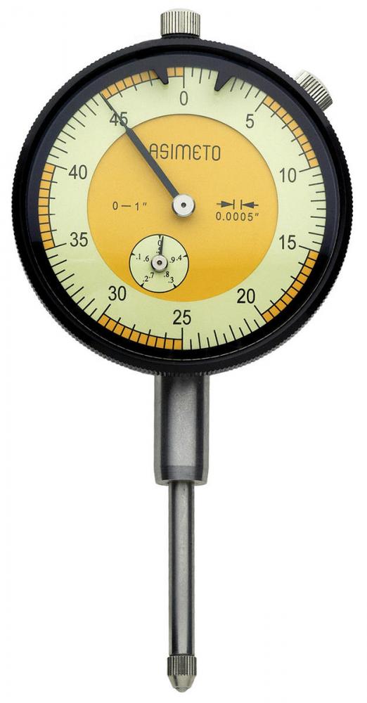 0.25 3/8 Stem 0.1/Rev. 0-50-0 Asimeto AGD2 Dial Indicator