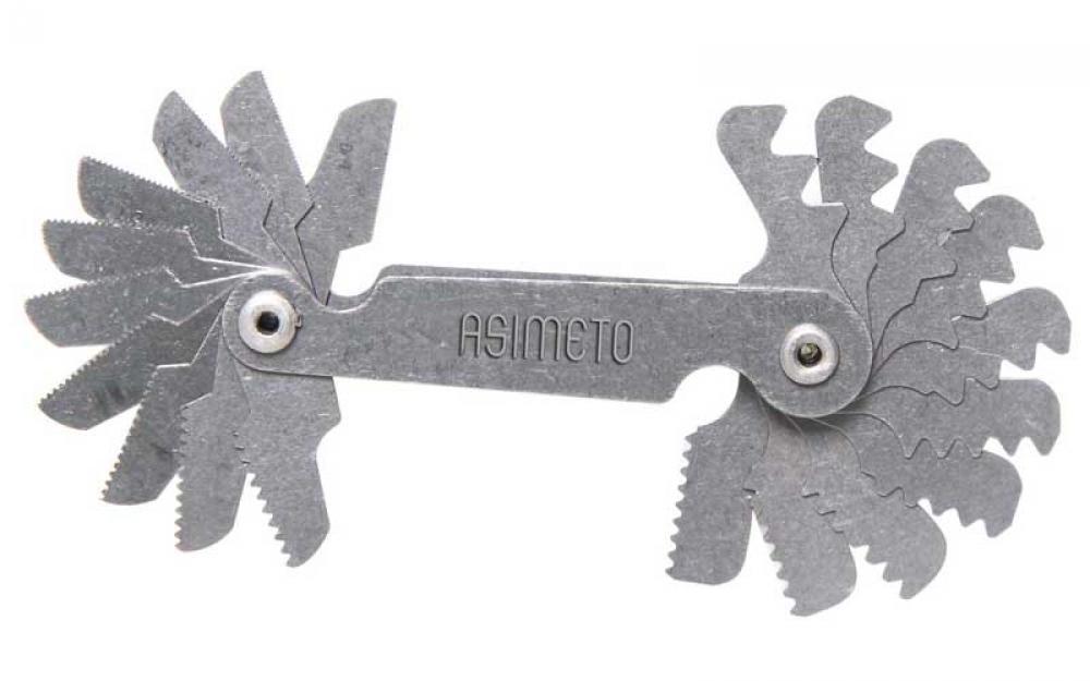 51 Leaf Set 0.4-7mm-4-42 TPI Asimeto Screw Pitch Gauge