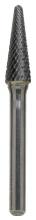 Sowa Tool 170242 - 1/2" SL-4 Double Cut 14º Included Angle Taper With Radius End Carbide Burr