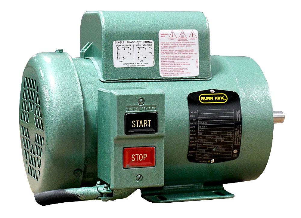 Motor 1-1/2 Hp, 1 Ph, 120/220V, 3450 rpm w/Cord & Switch