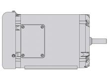 BurrKing 100A-3450CS - Motor 1 Hp, 1 Ph, 120/220V, 3450 rpm