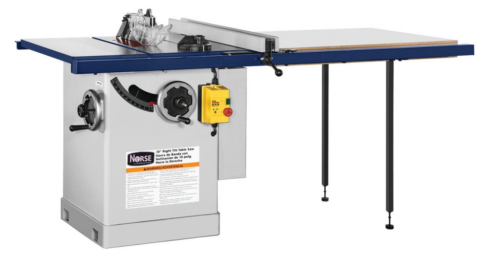 10&#34; Right Tilt Cabinet Saw