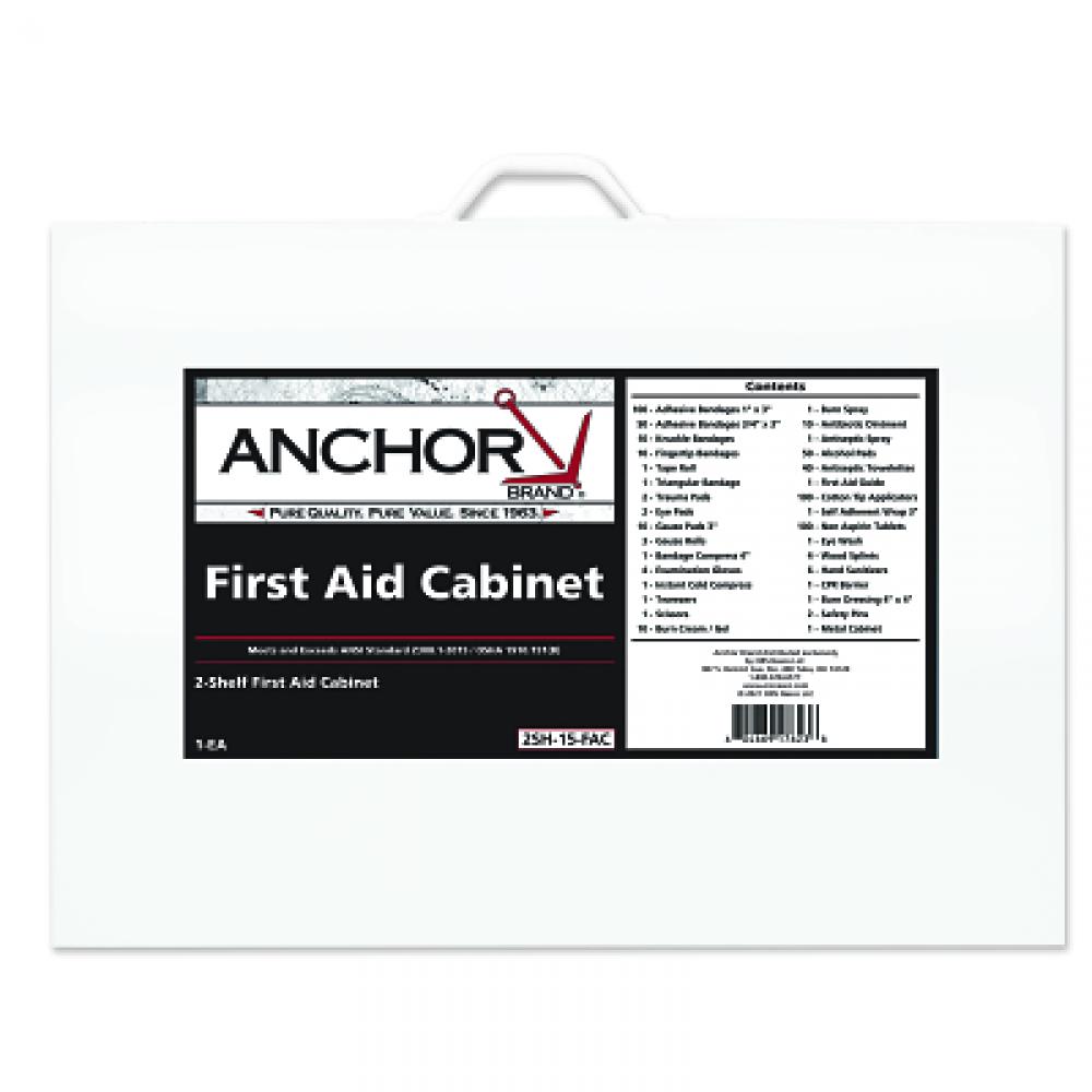 Anchor Brand 2 Shelf Person First Aid Cabinets