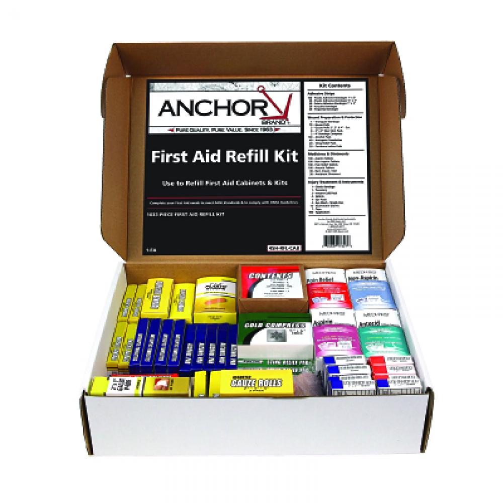 Anchor Brand 4 Shelf First Aid Cabinets and Refills