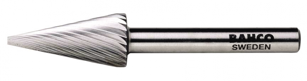 1/2&#34; Head Diameter High Speed Steel Rotary Burr Conical Pointed Nose Medium Toothing