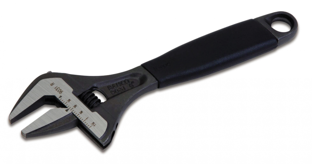 8&#34; SAE Ergo™ Big Mouth Thin Jaw Adjustable Wrench with Ergo™ Handle