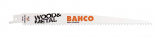 Bahco BAH901282SLH - 100 Pack 12" Bi-Metal Reciprocating Saw Blade 8/12 Teeth Per Inch For Cutting Wood and Metal