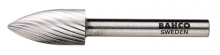 Bahco BAHHSGG0618M - 1/4" Head Diamter High Speed Steel Rotary Burrs Arch Pointed Nose Medium Toothing