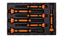 Bahco BAH3654BMS/7 - 7 Pc Soft Grip Punch and Chisel Set