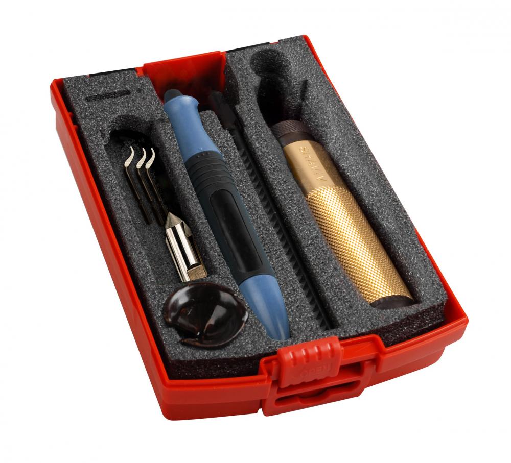 AMMO-BURR Kit - Aluminum Handle / F Holder / F12 / F26X / Glo-Burr Blue / E111 x 3