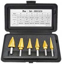 Alfa Tools MBS17TN - 4PC PROBIT DRILL TIN CARBIDE TIPPED SET PLASTIC CASE