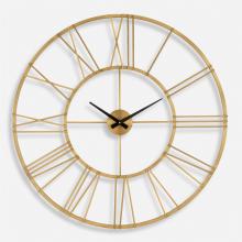 Uttermost 06466 - Keyann Brass Wall Clock